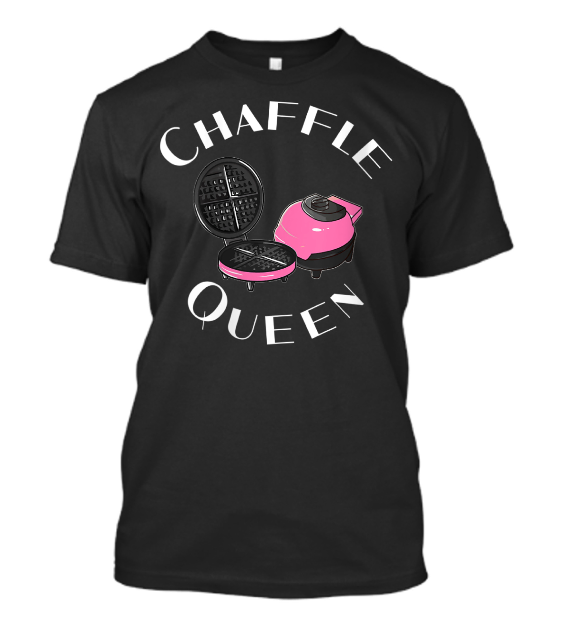 Chaffle Keto Waffle Chaffle Queen With Pink Waffle Maker T-Shirt
