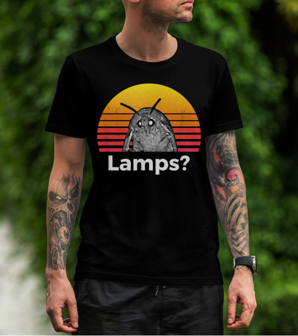 Moth Meme Lamps? Retro Sunset T-Shirt