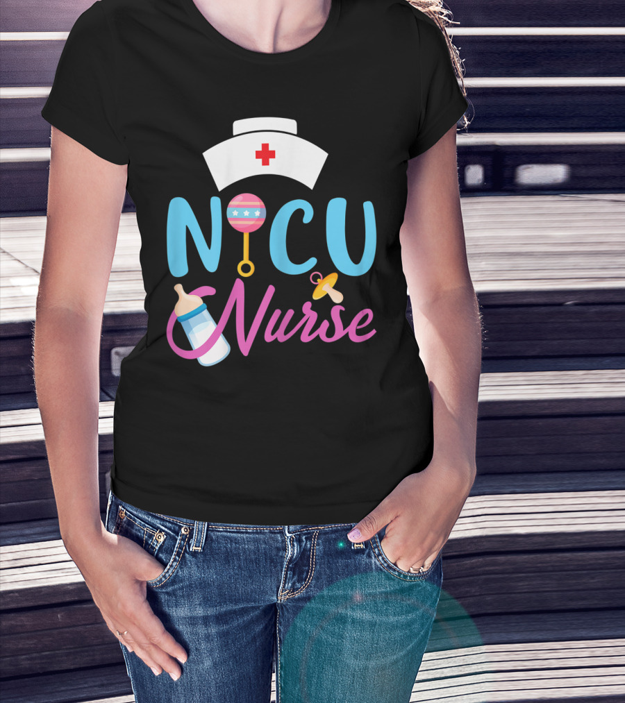 NICU Nurse Newborn Baby Care Essentials T-Shirt