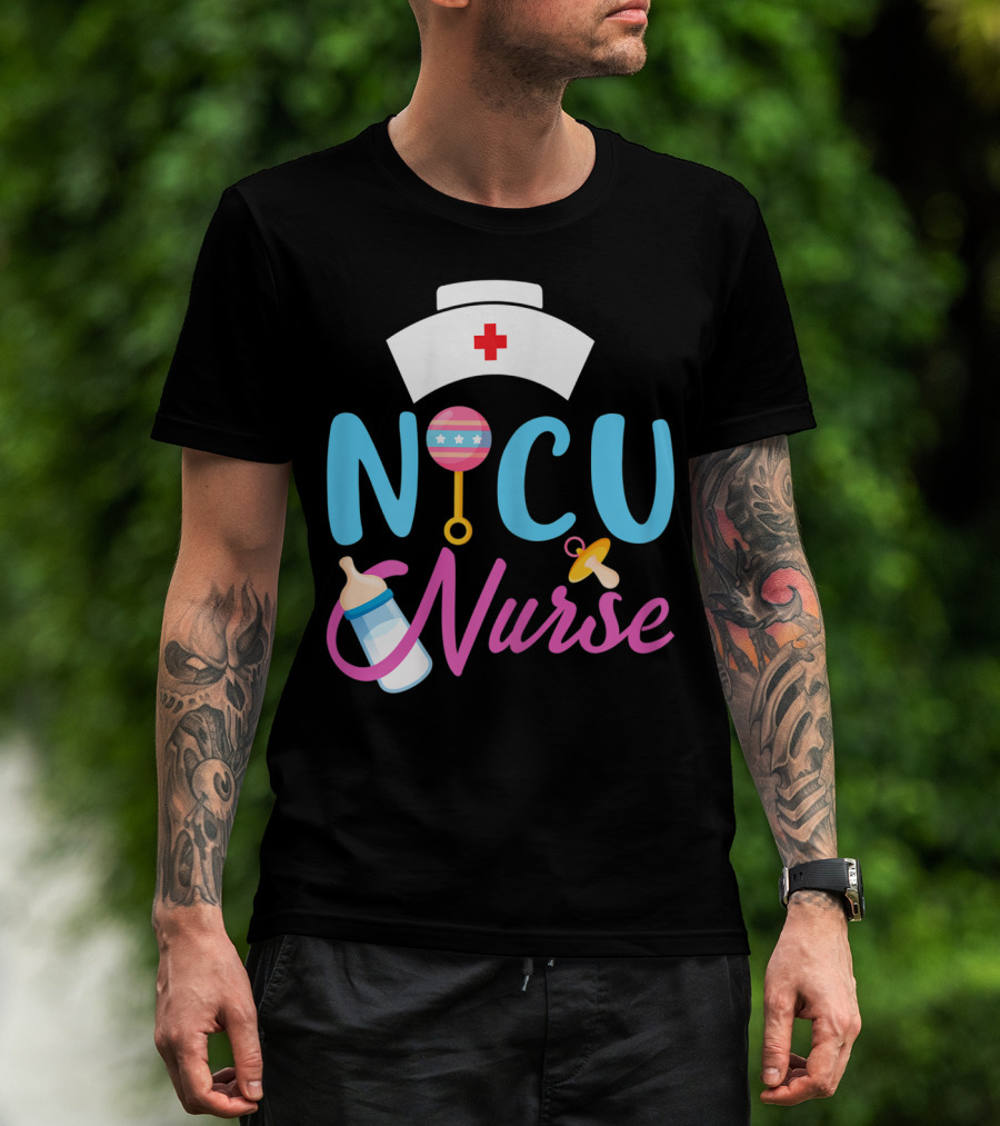 NICU Nurse Newborn Baby Care Essentials T-Shirt