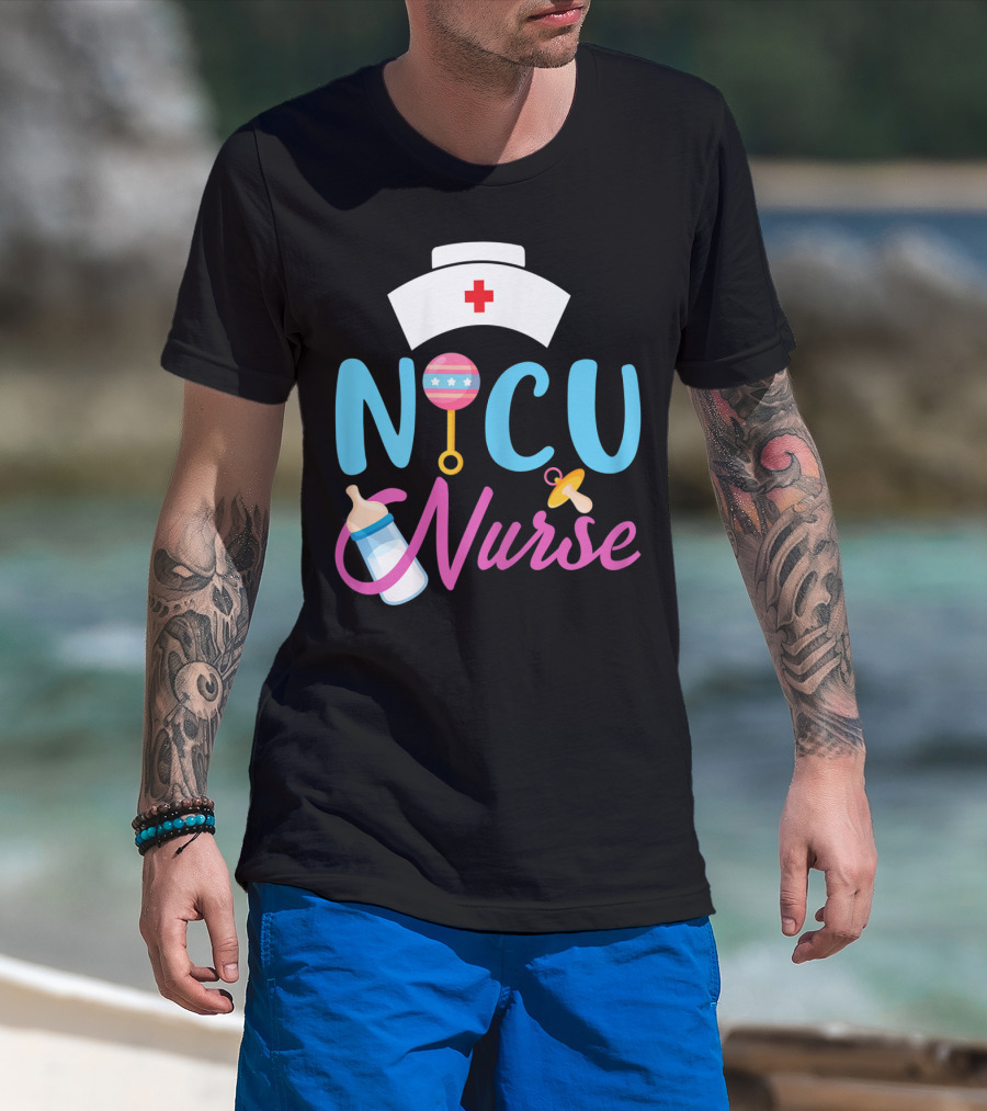 NICU Nurse Newborn Baby Care Essentials T-Shirt