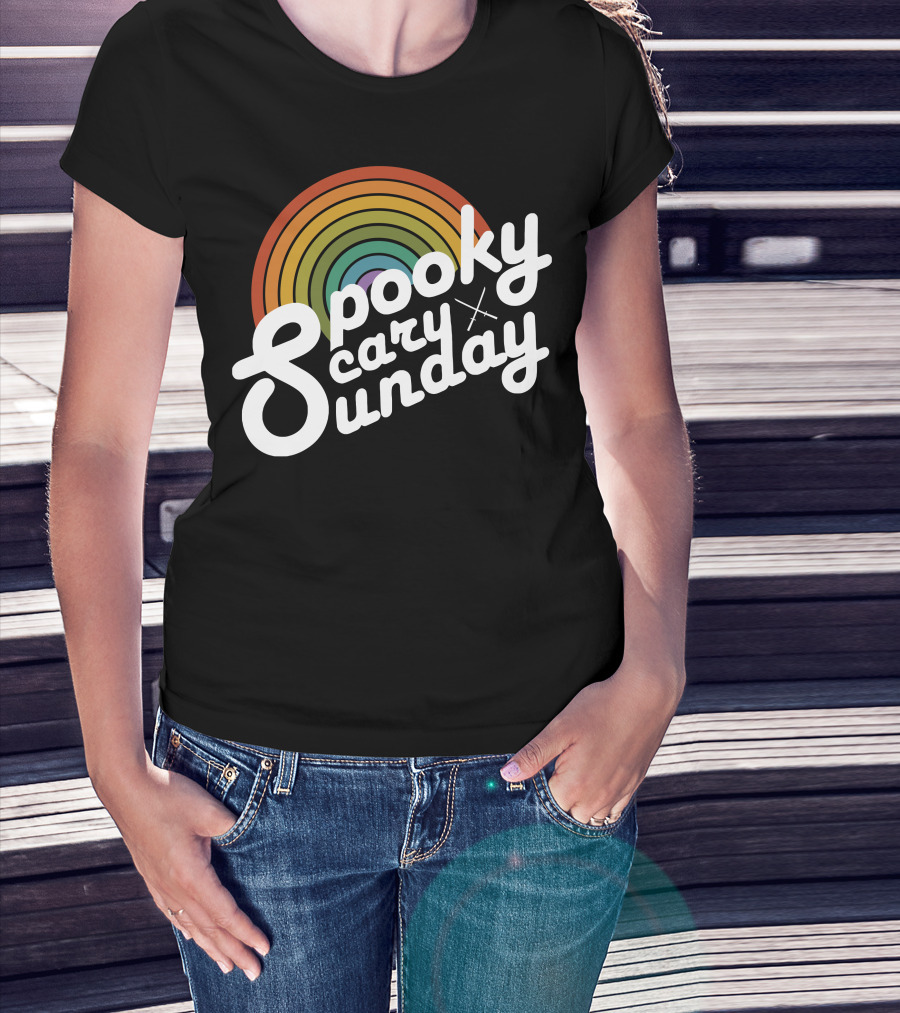 Spooky Scary Sunday Retro T-Shirt