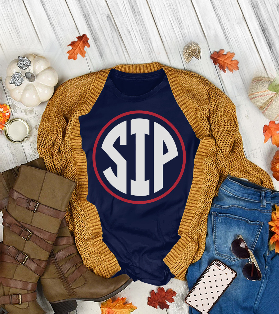 Ole Miss SIP Circle SEC-Inspired T-Shirt
