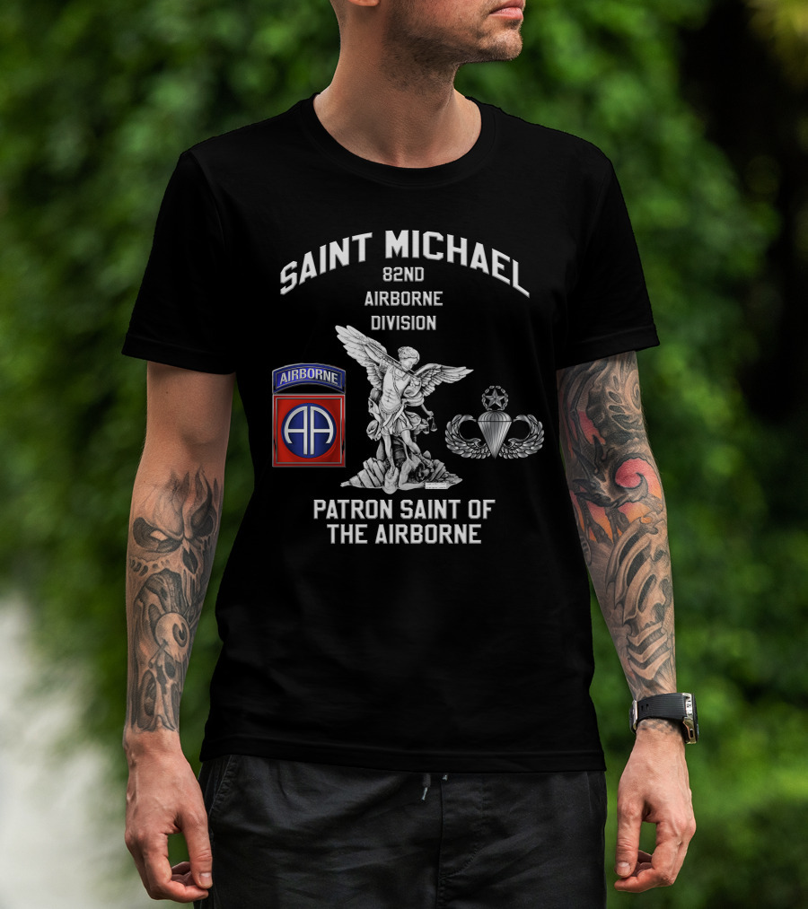 Saint Michael 82Nd Airborne Division Patron Saint Of The Airborne T-Shirt