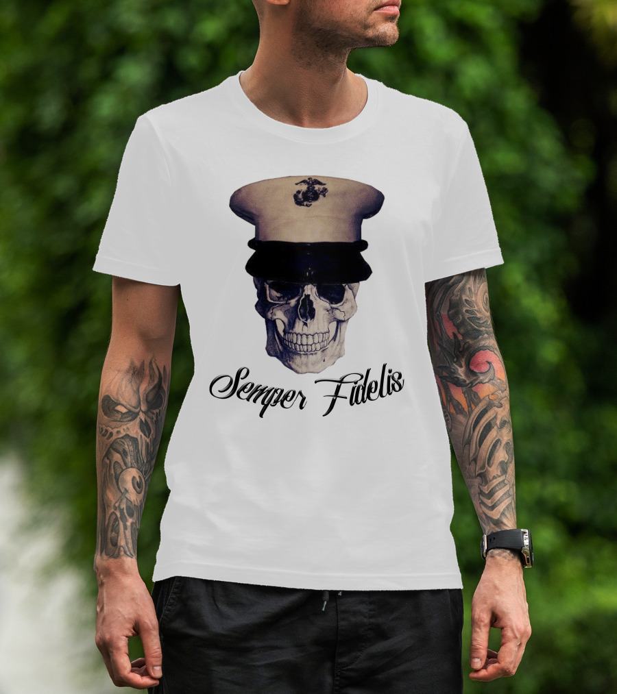Semper Fidelis Skull Marine Corps T-Shirt
