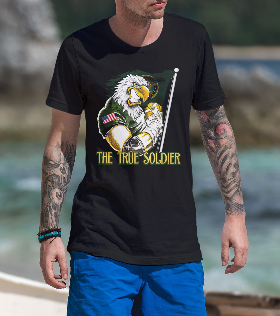 The True Soldier United States Eagle Flag Patch T-Shirt