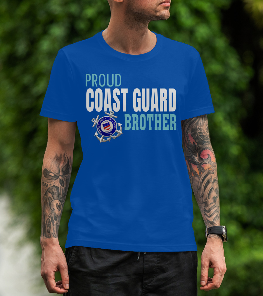 Proud Coast Guard Brother United States Coast Guard 1790 T-Shirt