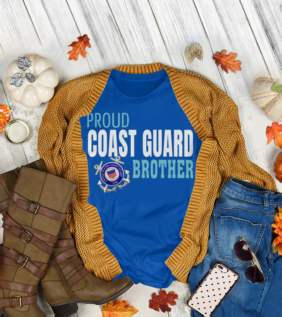 Proud Coast Guard Brother United States Coast Guard 1790 T-Shirt
