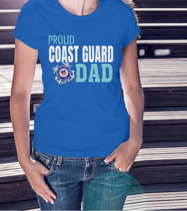Proud United States Coast Guard Dad 1790 T-Shirt