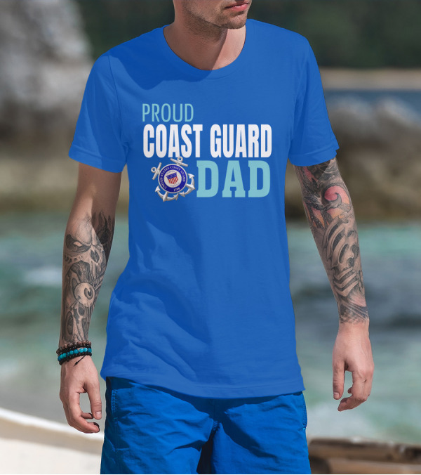 Proud United States Coast Guard Dad 1790 T-Shirt