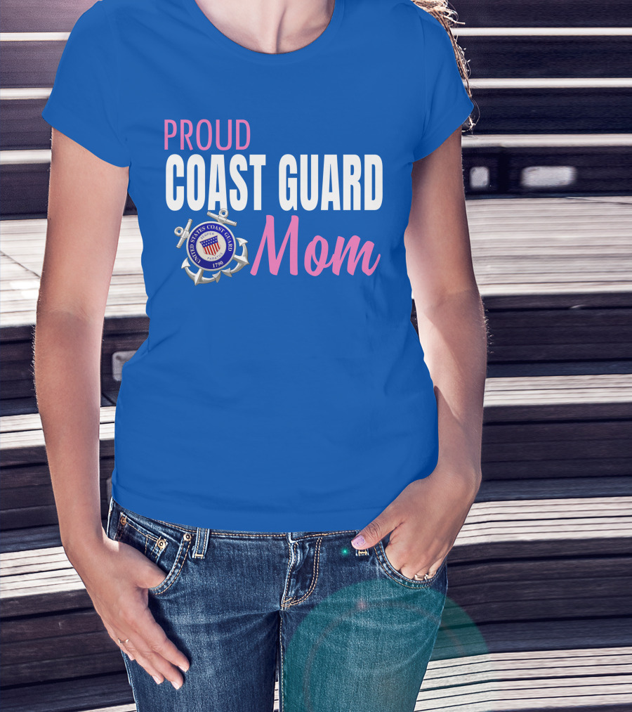 Proud Coast Guard Mom United States Coast Guard 1790 T-Shirt