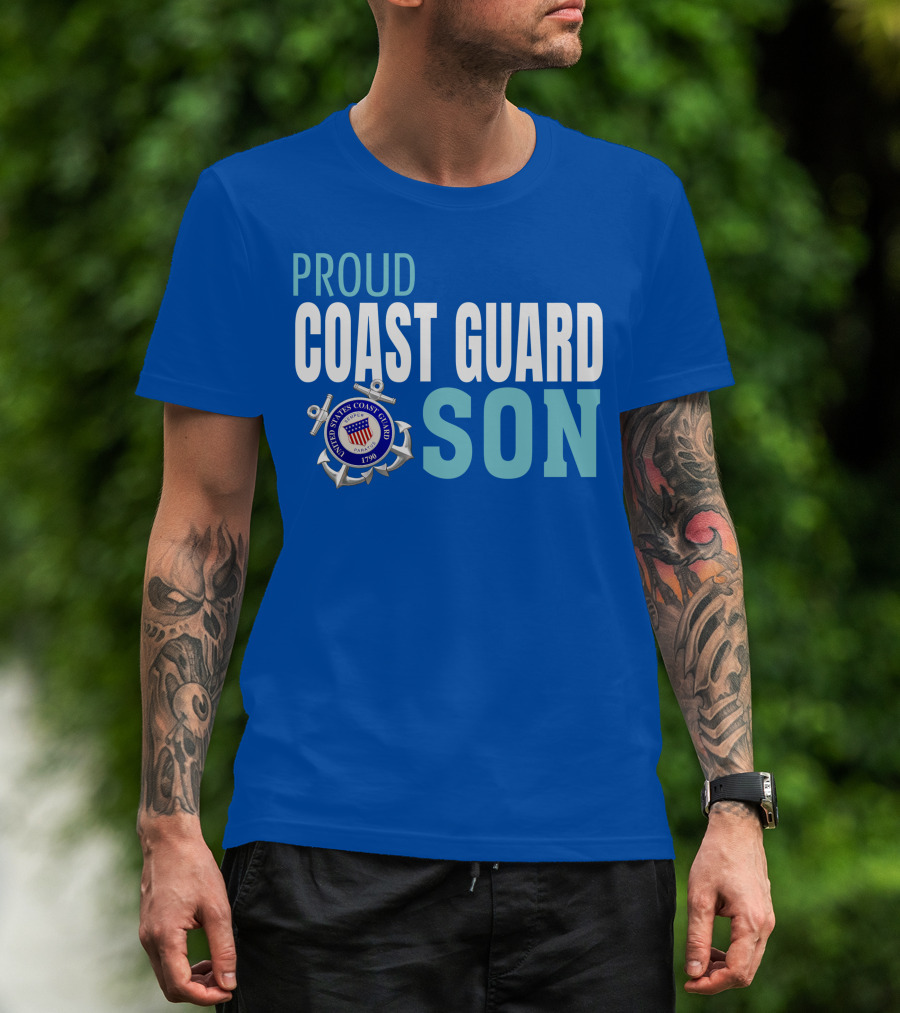 Proud Coast Guard Son United States Coast Guard 1790 T-Shirt