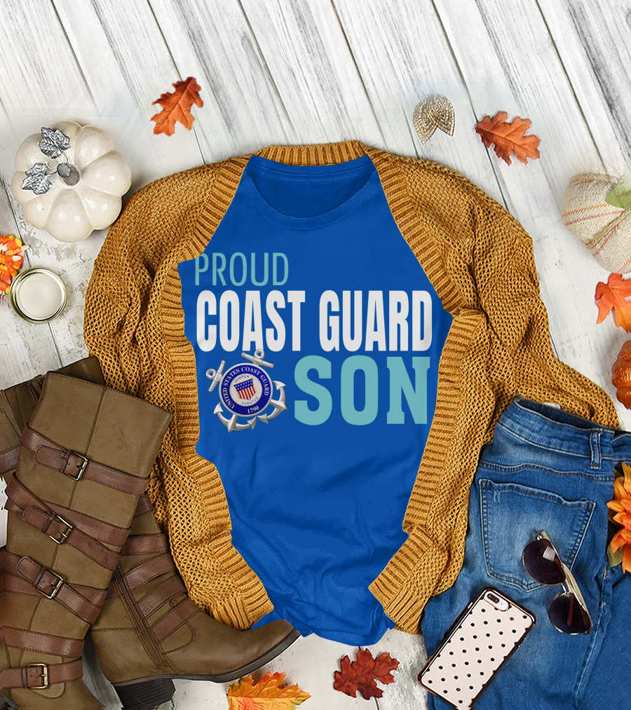Proud Coast Guard Son United States Coast Guard 1790 T-Shirt