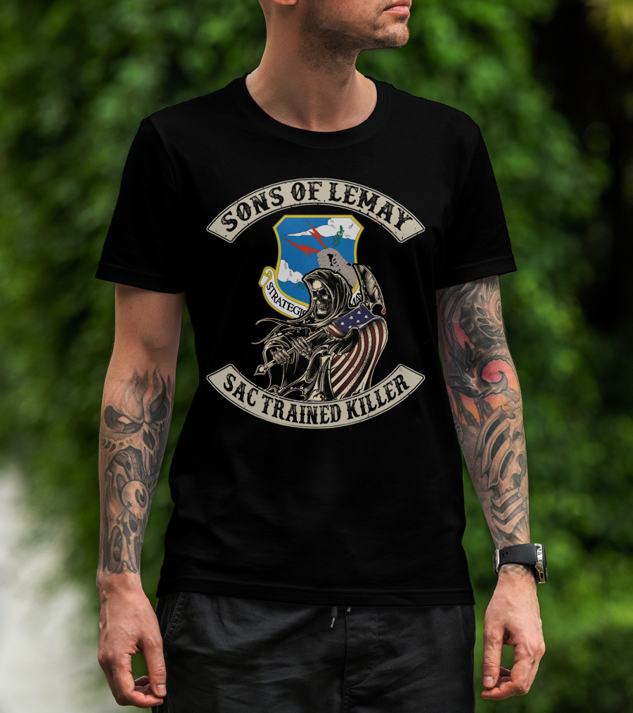 Sons Of Lemay Sac Trained Killer Strategic Air Command T-Shirt