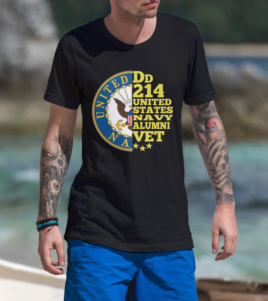 Dd 214 United States Navy Alumni Vet T-Shirt