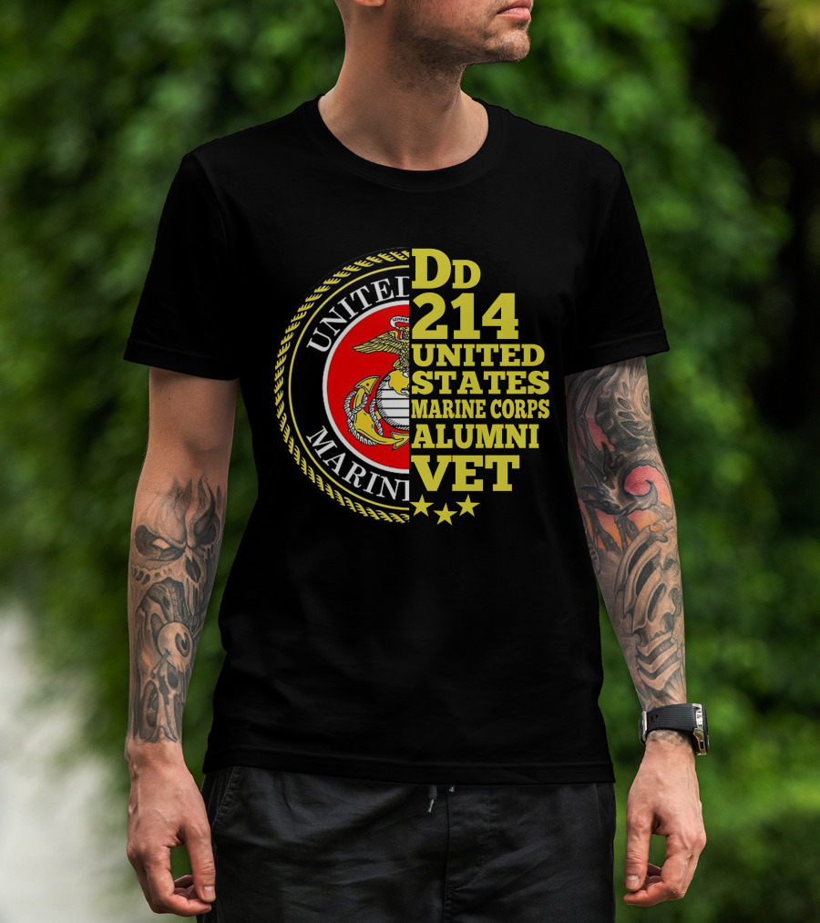 Dd 214 United States Marine Corps Alumni Vet T-Shirt