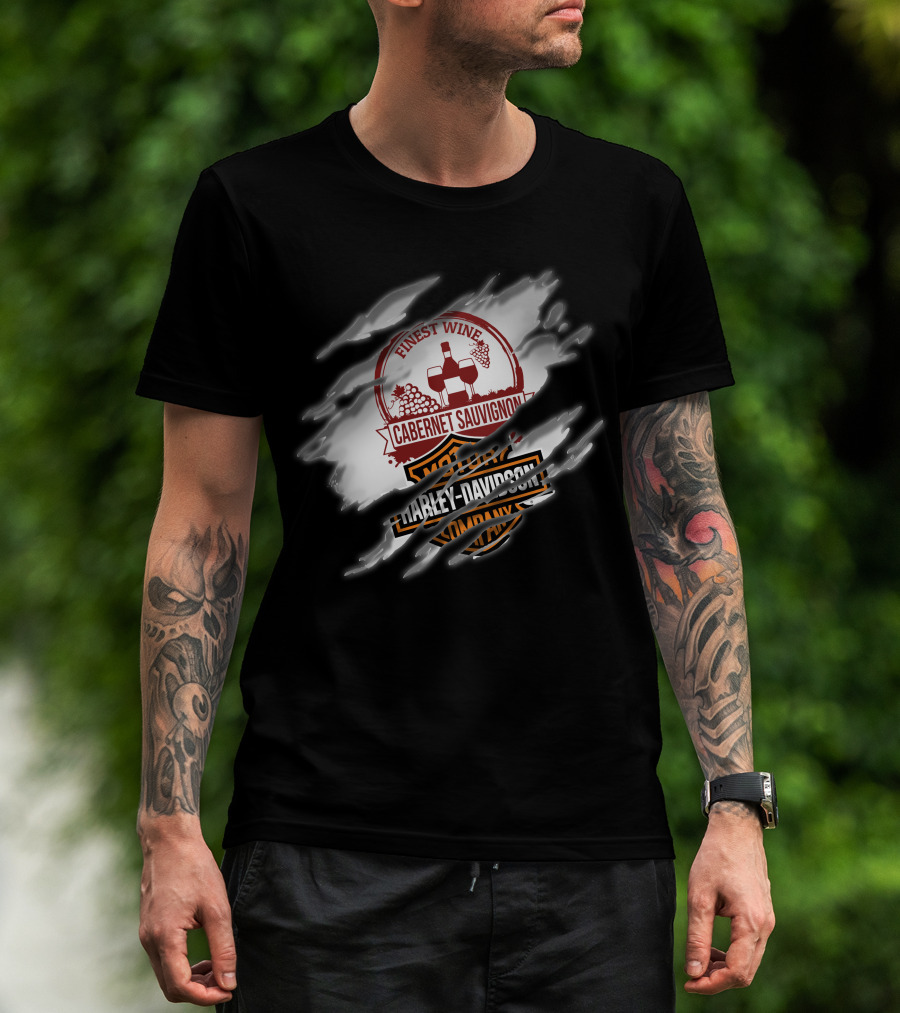 Finest Wine Cabernet Sauvignon Harley Davidson T-Shirt