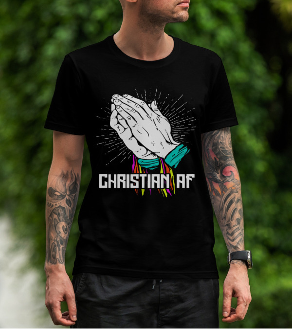 Christian AF Young Bucks Praying Hands T-Shirt