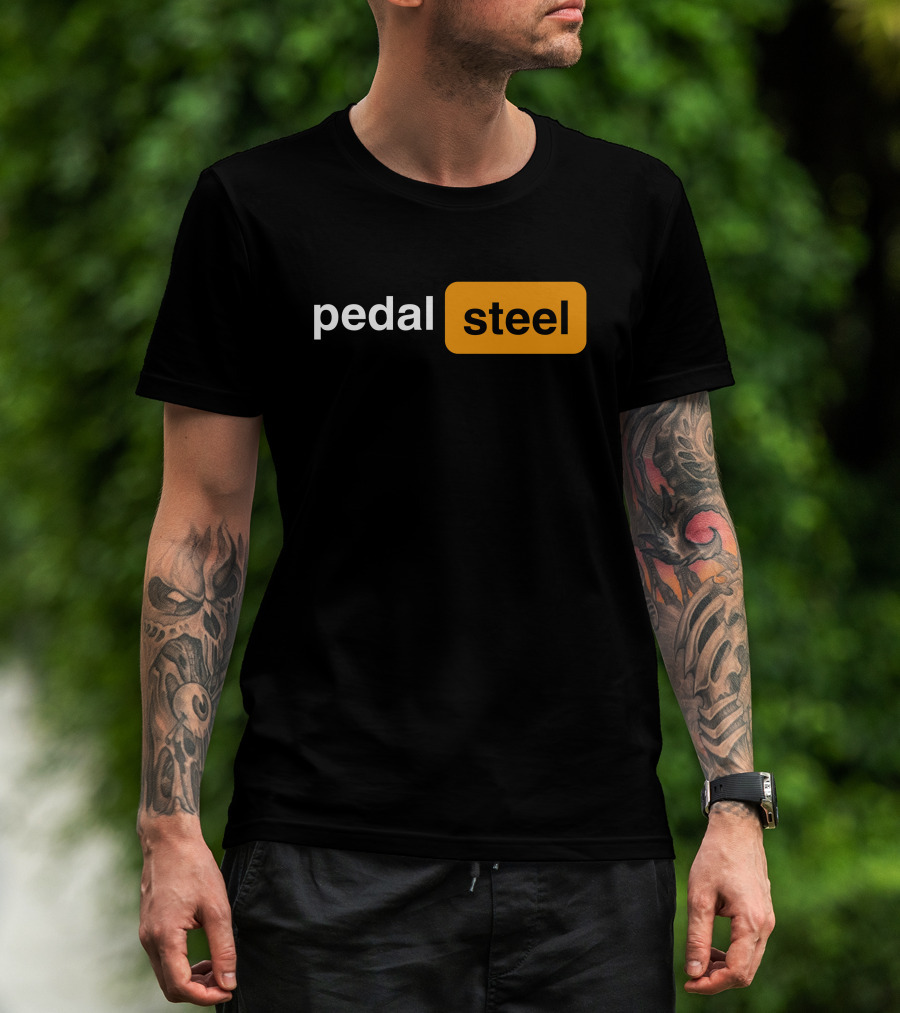 Pedal Steel Hippies And Cowboys Merch Pedal Steel T-Shirt