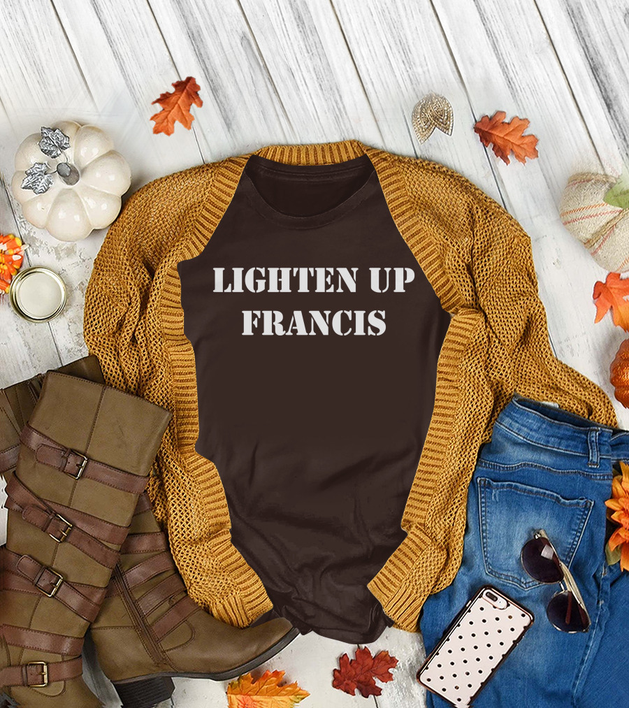 Super 70s Sports Lighten Up Francis Classic Retro Phrase T-Shirt