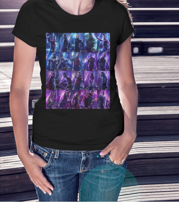 Avengers Endgame Characters Marvel Cinematic Universe T-Shirt