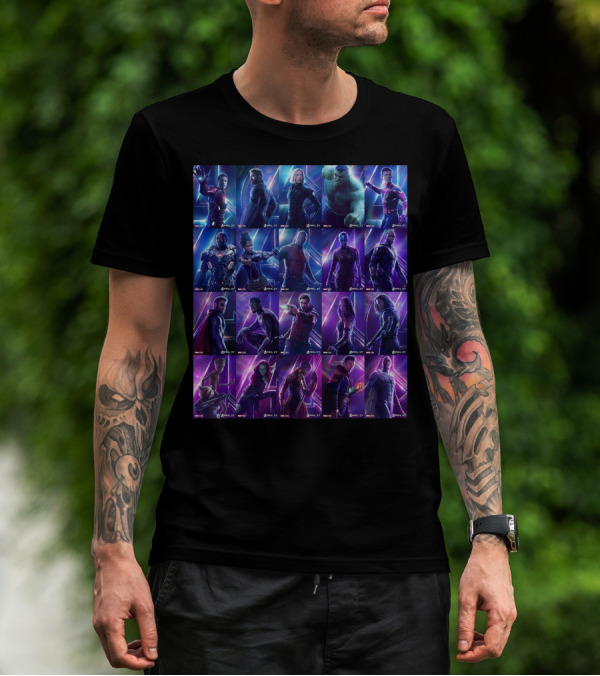 Avengers Endgame Characters Marvel Cinematic Universe T-Shirt
