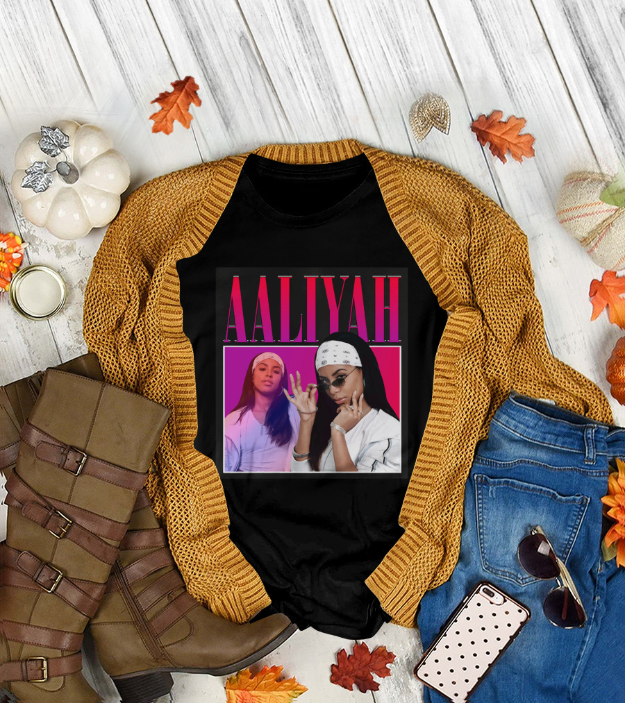 Aaliyah Pink and Red Gradient Bandana T-Shirt