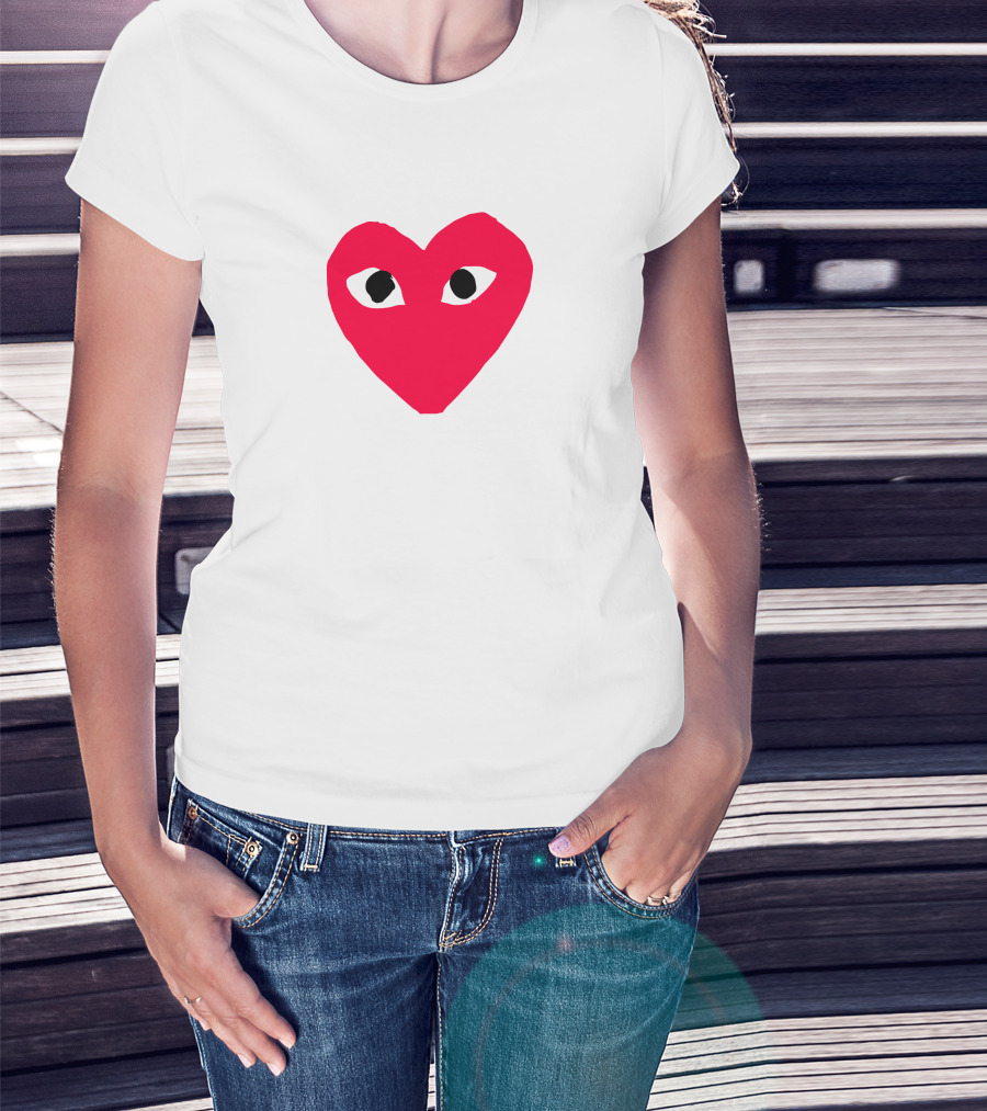 Comme Des Garçons Heart Eye Logo CDG T-Shirt
