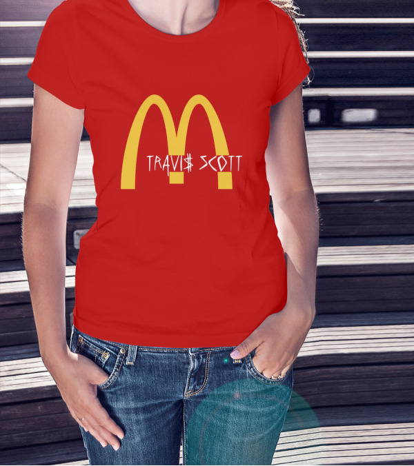 Travis Scott McDonald's Collaboration Golden Arches T-Shirt