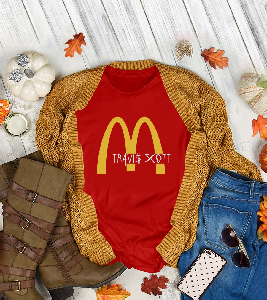 Travis Scott McDonald's Collaboration Golden Arches T-Shirt