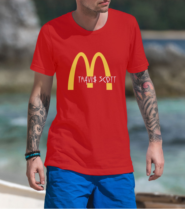 Travis Scott McDonald's Collaboration Golden Arches T-Shirt