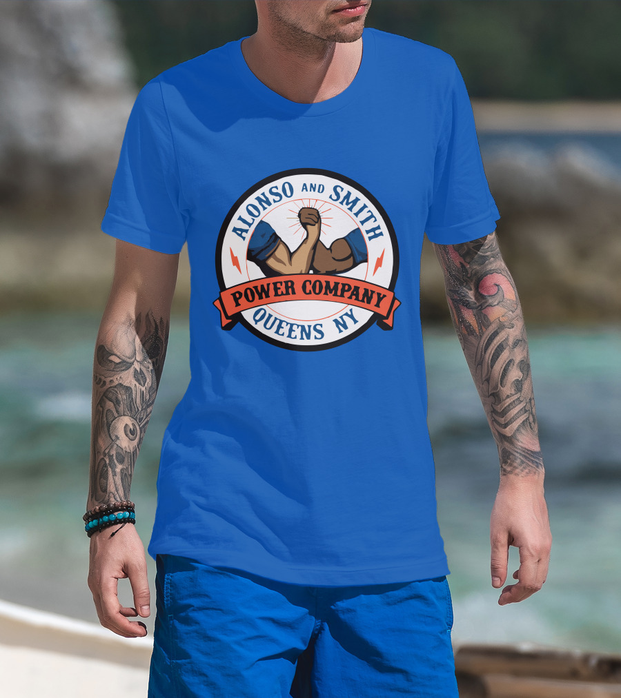Alonso And Smith Power Company Queens NY Arm Wrestling T-Shirt