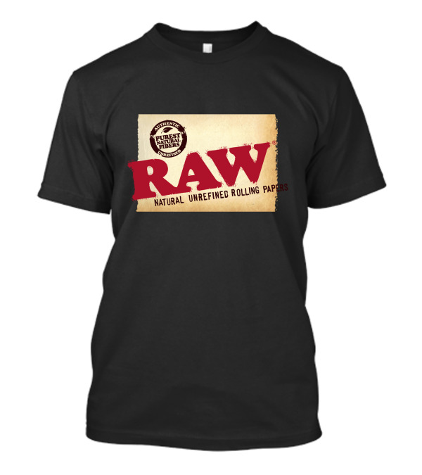 RAW Natural Unrefined Rolling Papers Authentic Purest Natural Fibers T-Shirt