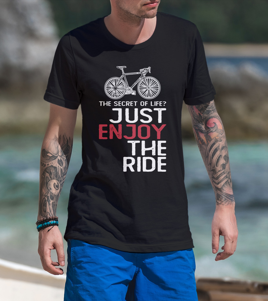 The Secret Of Life? Just Enjoy The Ride Eddy Merckx Bicycles T-Shirt