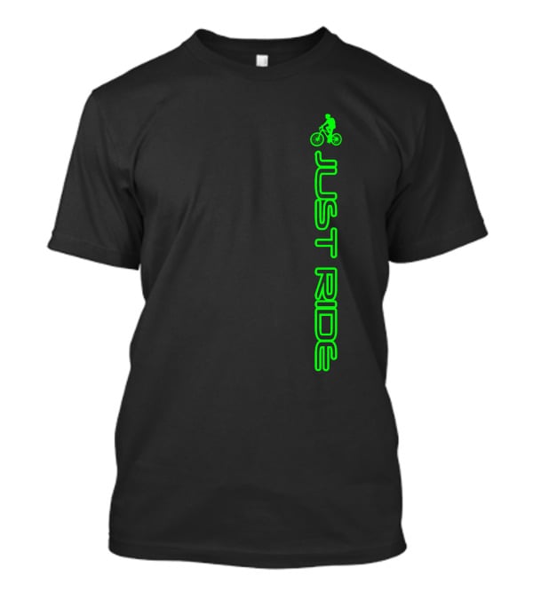 Just Ride Neon Green Bike T-Shirt