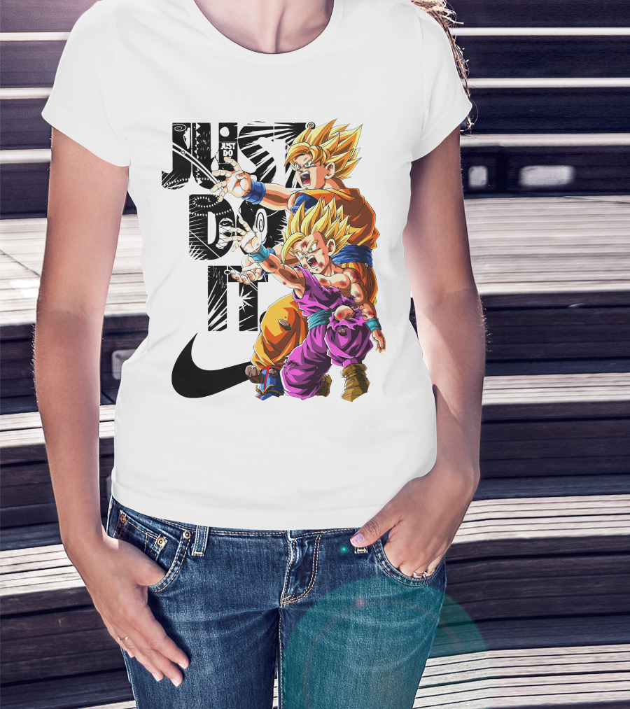 Just Do It Vintage DBZ Dragon Goku Super Saiyan T-Shirt