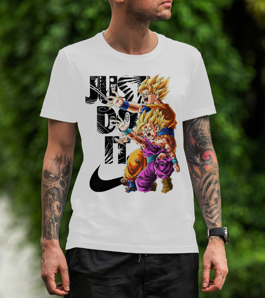 Just Do It Vintage DBZ Dragon Goku Super Saiyan T-Shirt