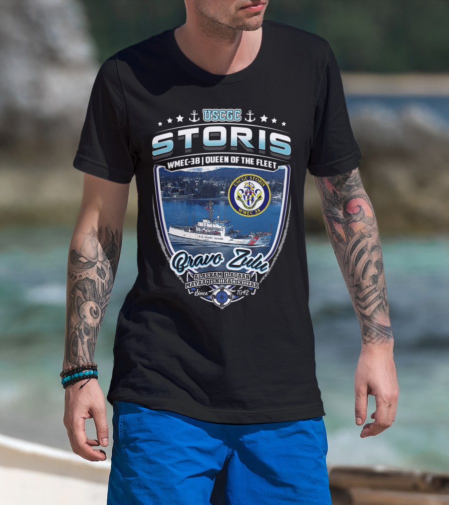 Uscgc Storis Wmec-38 Queen Of The Fleet Bravo Zulu Since 1942 T-Shirt