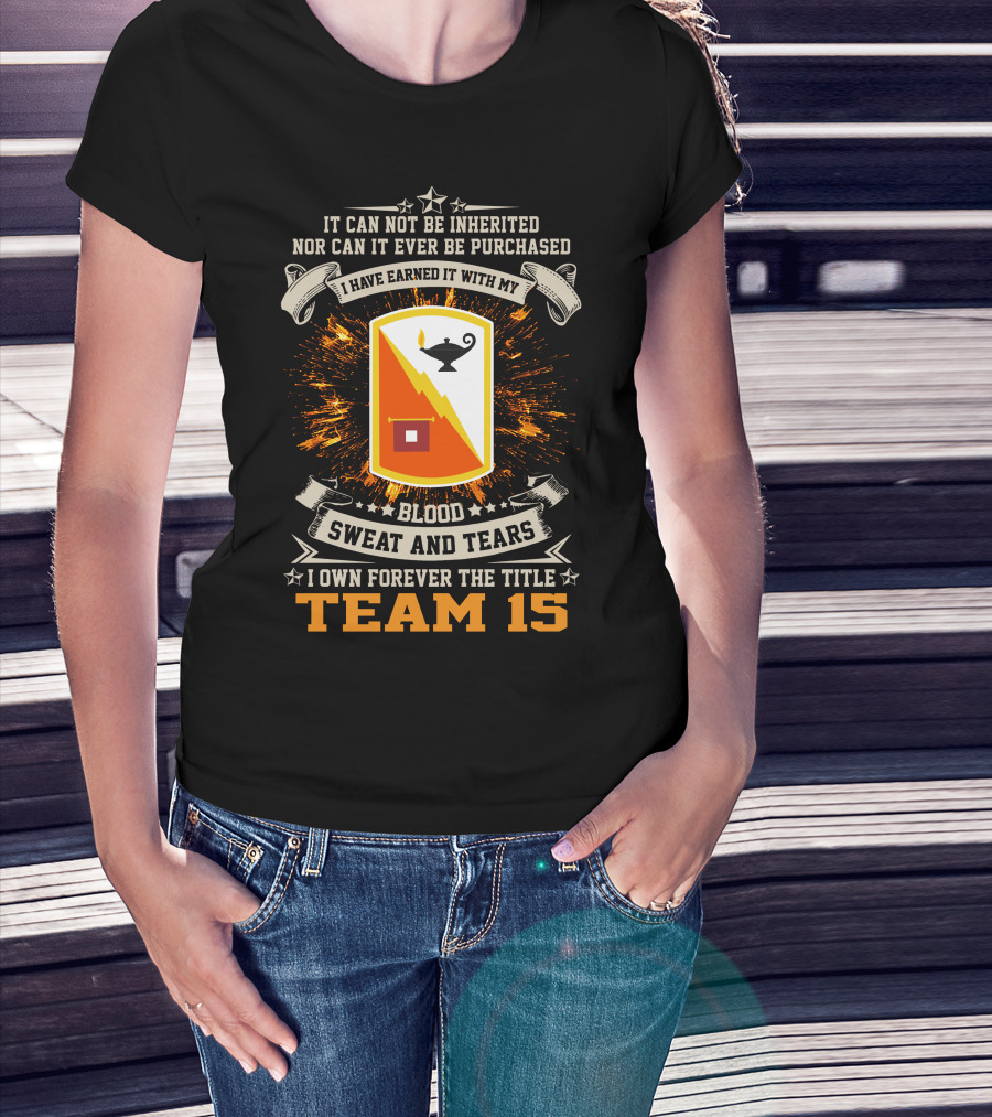 15Th Signal Brigade Blood Sweat And Tears I Own Forever The Title Team T-Shirt