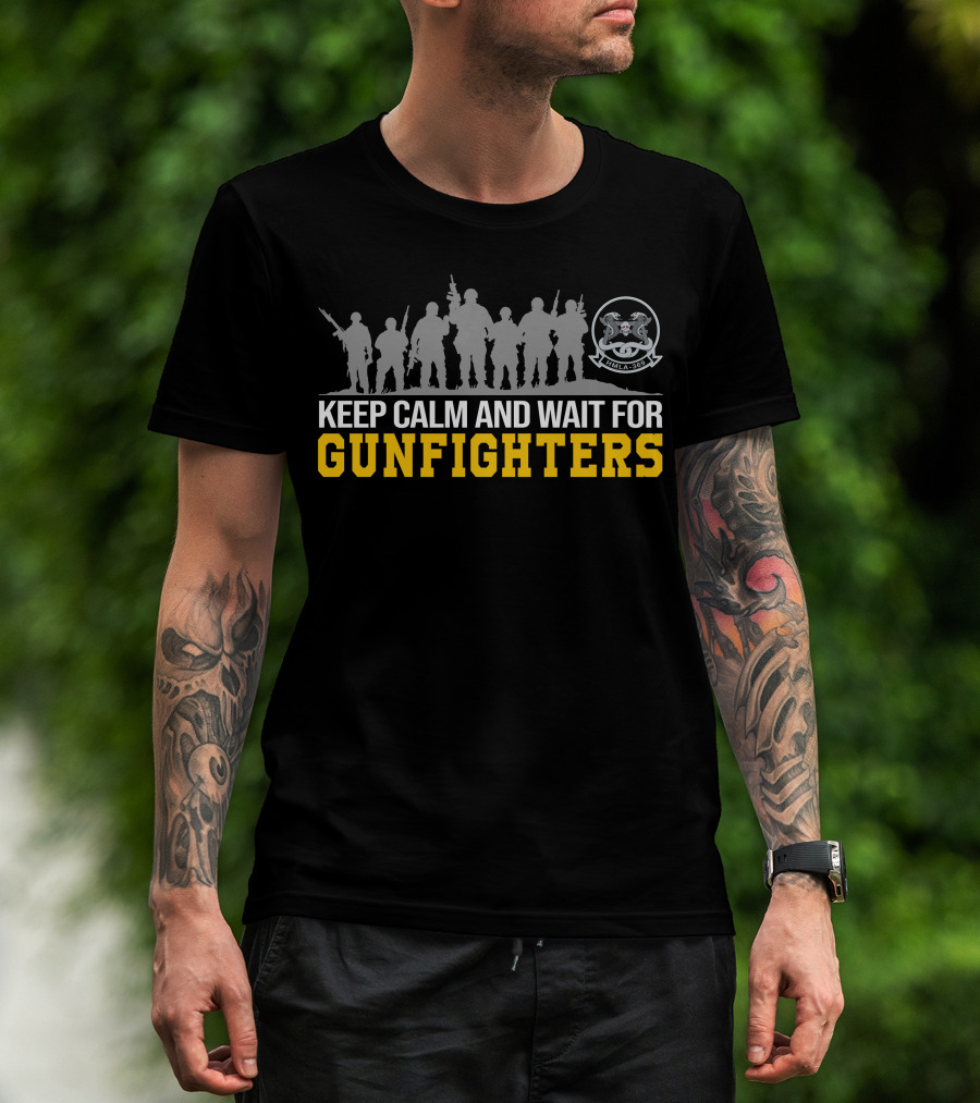 Hmla-369 Keep Calm And Wait For Gunfighters T-Shirt