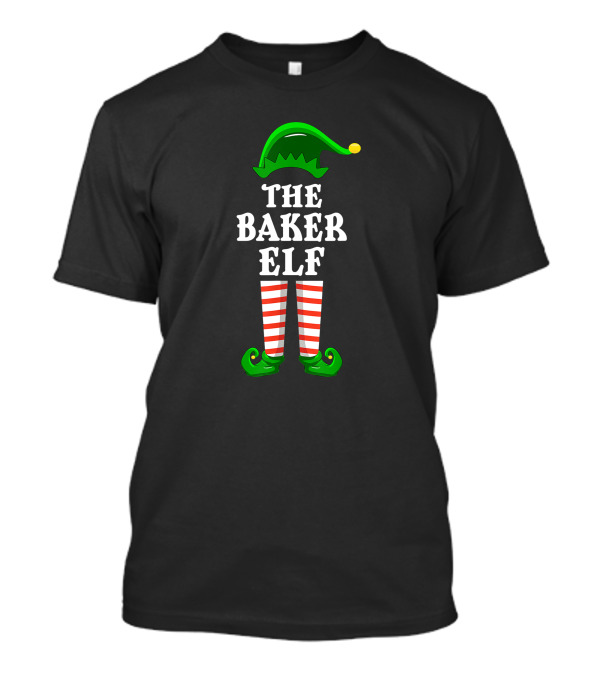The Baker Elf Family Group Matching Christmas Party Outfits T-Shirt