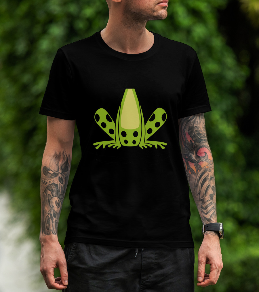 Frog Body Costume Cute Reptile Halloween Gift Green Spotted Amphibian T-Shirt