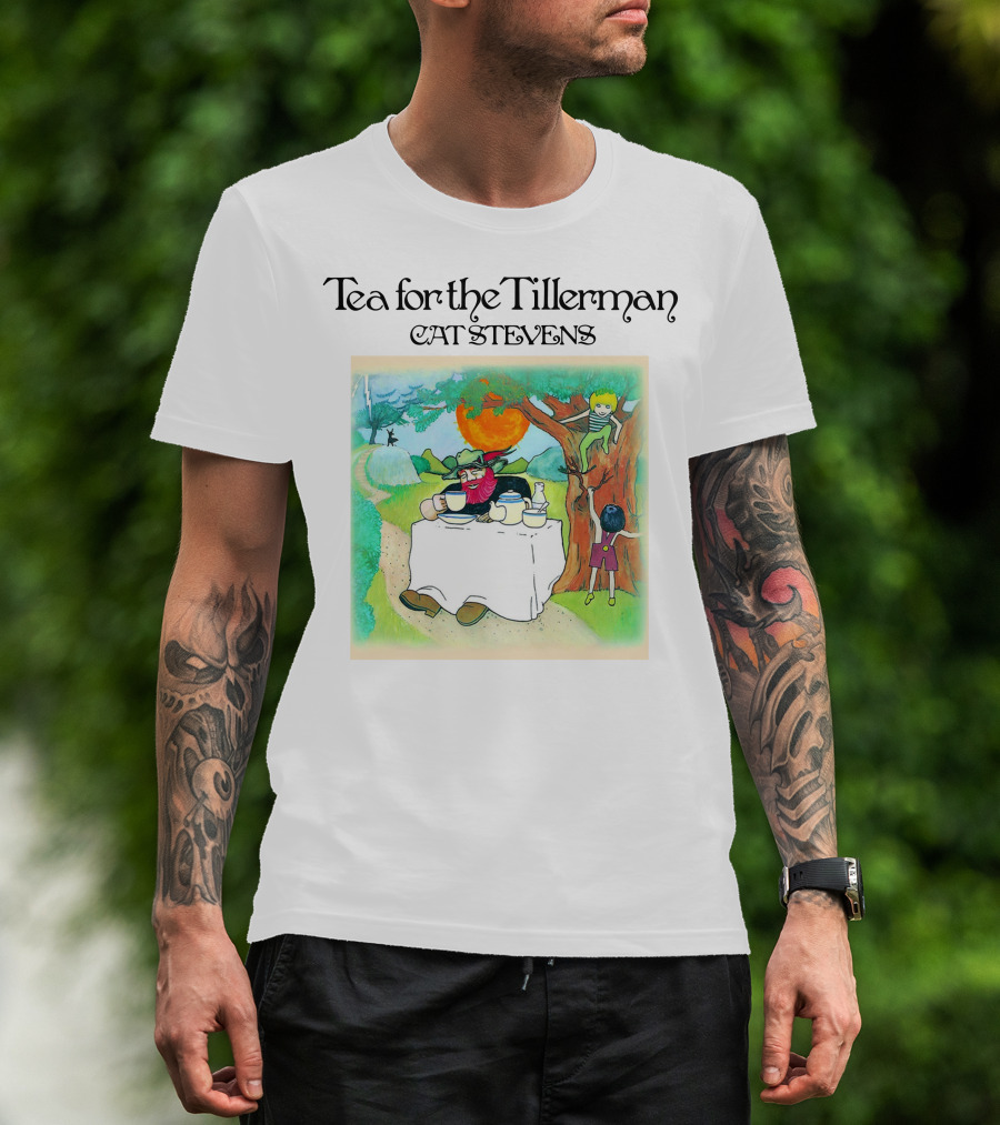 Tea For The Tillerman Cat Stevens Music Legend Men's White T-Shirt