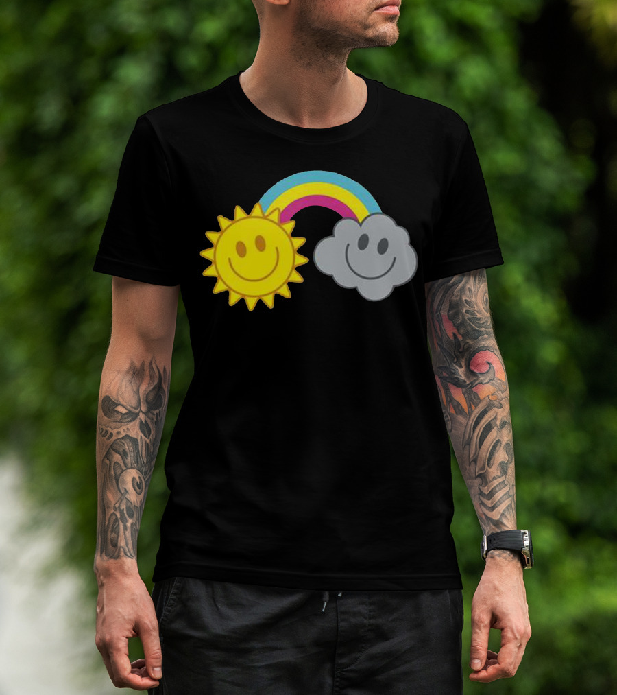 Mcfly Smiling Sun Cloud Rainbow T-Shirt