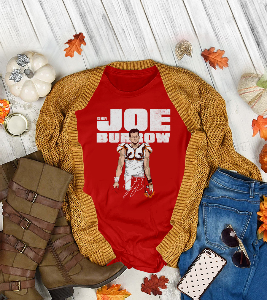 Joe Burrow NFLPA Football Image T-Shirt