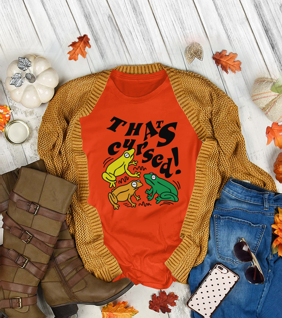 benoftheweek Merch That’s Cursed Colorful Frogs T-Shirt