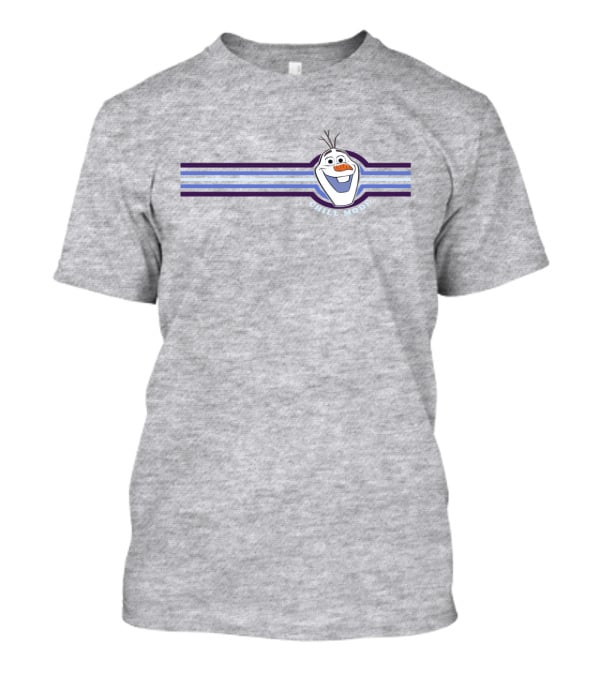 Frozen 2 Olaf Chill Mode Stripes Iconic Snowman With Shades Of Blue T-Shirt