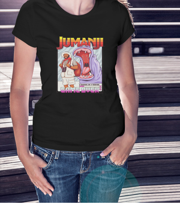 Jumanji Franklin Finbar Game Over Hippo T-Shirt