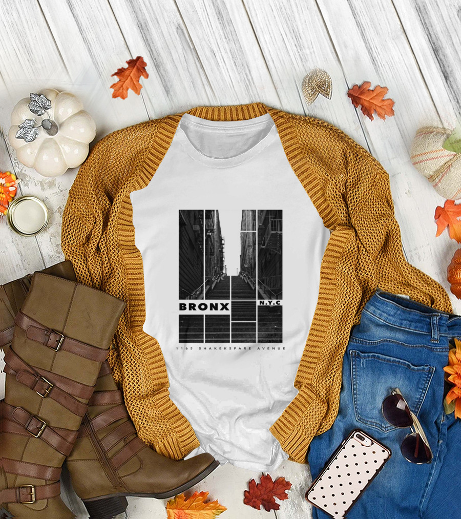 Clown Joker Stairs at 1165 Shakespeare Avenue Bronx NYC W Modern Influence T-Shirt