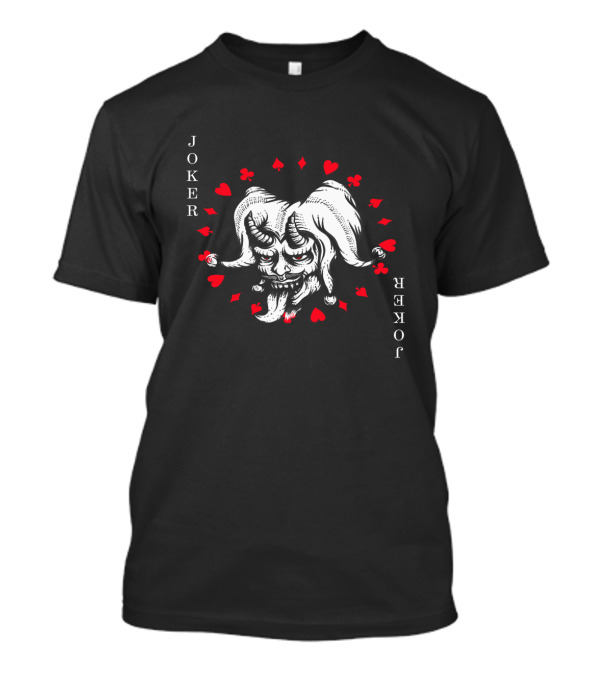 Joker Evil Playing Cards T-Shirt